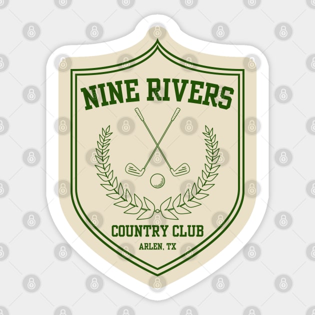 Nine Rivers Country Club Sticker by Print Lilac